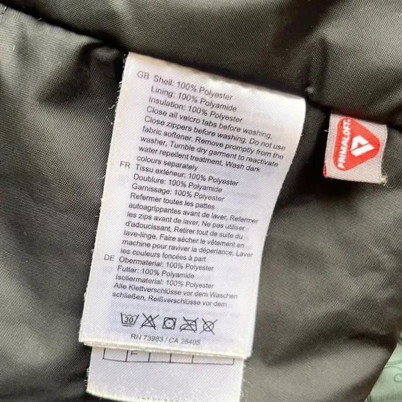 Helly Hansen Leaf Floral Patterned Green Jacket Coat Size Medium - Picture 8 of 8